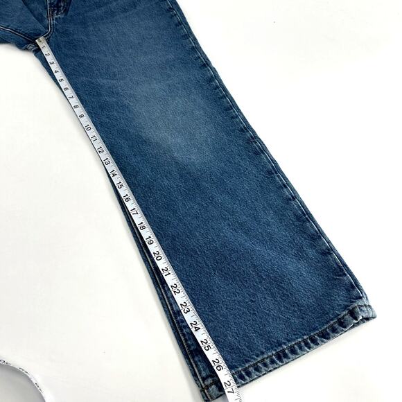 Frame Women's Le Jane Caramia Rigid Denim High Rise Crop Straight Jeans Size 27 - Picture 8 of 9